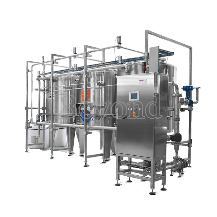 Food Industry Small Size stainless steel CIP Cleaning System tank washing machine