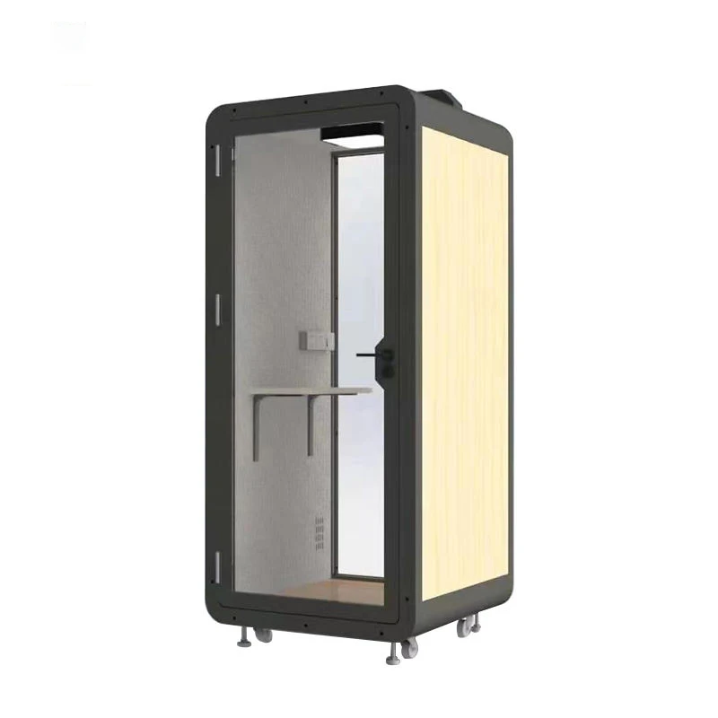 Removable Soundproof Movable Silence Vocal Booth Private Telephone Call Pod With Ventilation System Office Phone Booth