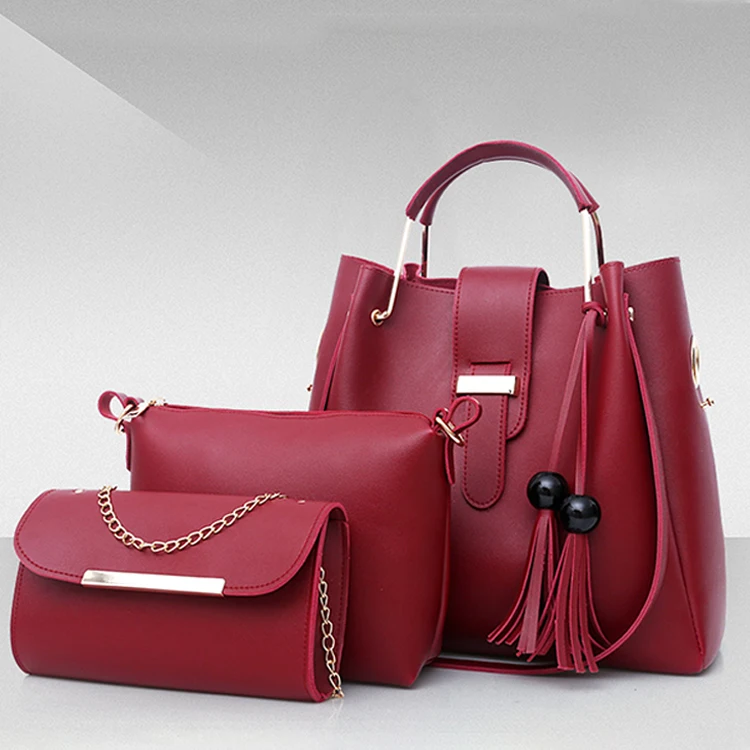 Женская сумка-тоут из искусственной кожи Sac A Main Femme комплект 3