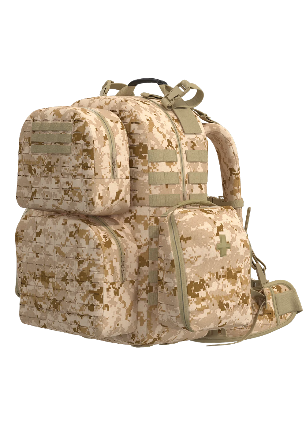 AKMAX Medium Rucksack MOLLE 2 Tactical Backpack Outdoor Camping Hiking  3 Days Assault Pack