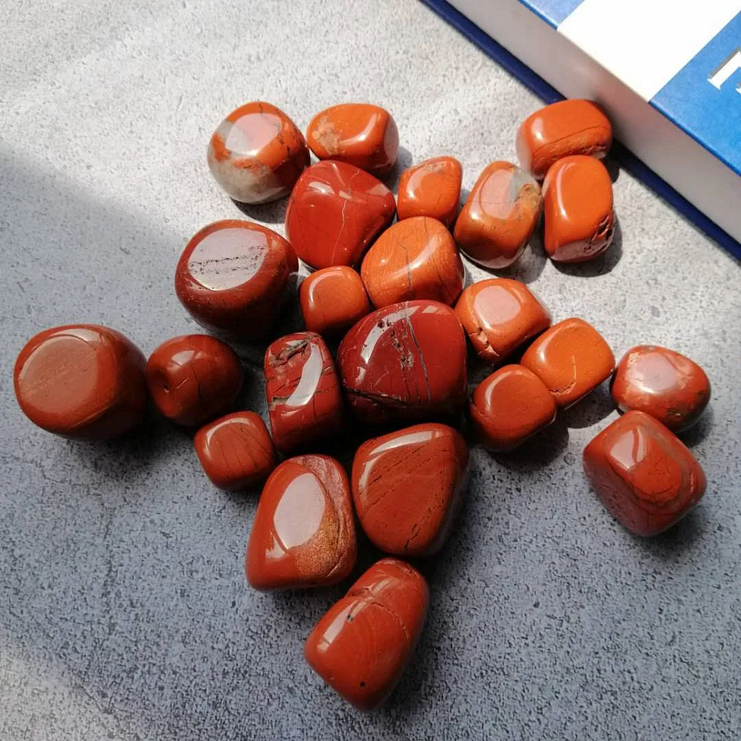 Wholesale high quality natural red jasper cube tumbled stones healing crystal crafts for feng shui decoration