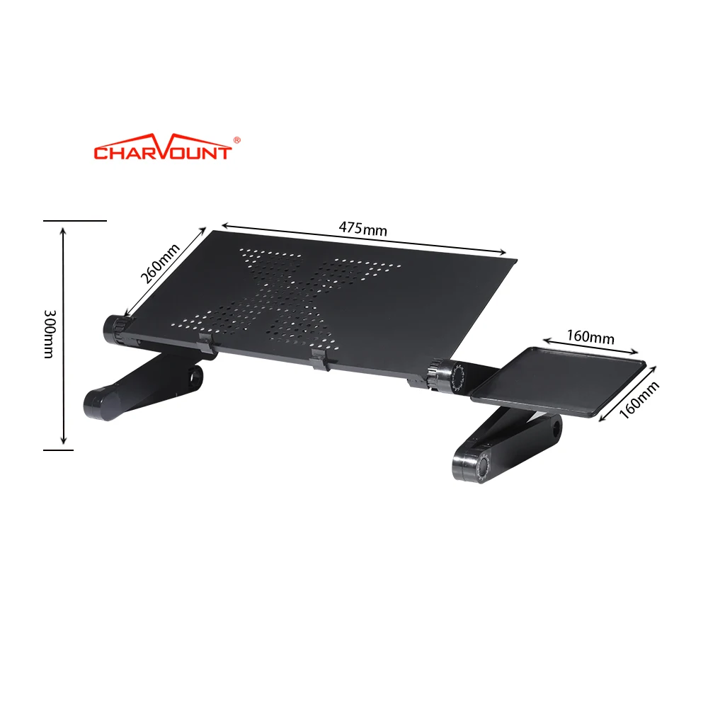 Charmount Adjustable Foldable 17 Inch Laptop Stand with Fan