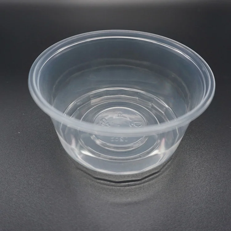 12Oz Pp Plastic Fruit Salad Cup, Clear / White