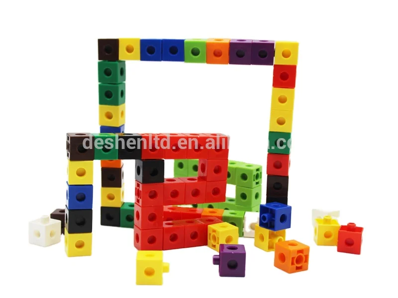 
plastic building blocks, learning/educational toys, connecting cubes 