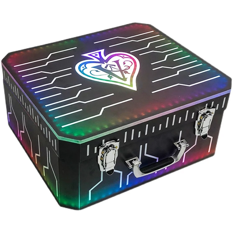 factory direct Ace of Spade Carrier Black Box LED VIP Champagne Bottle Display Case LED Wine Bottle Presenter bottle glorifier