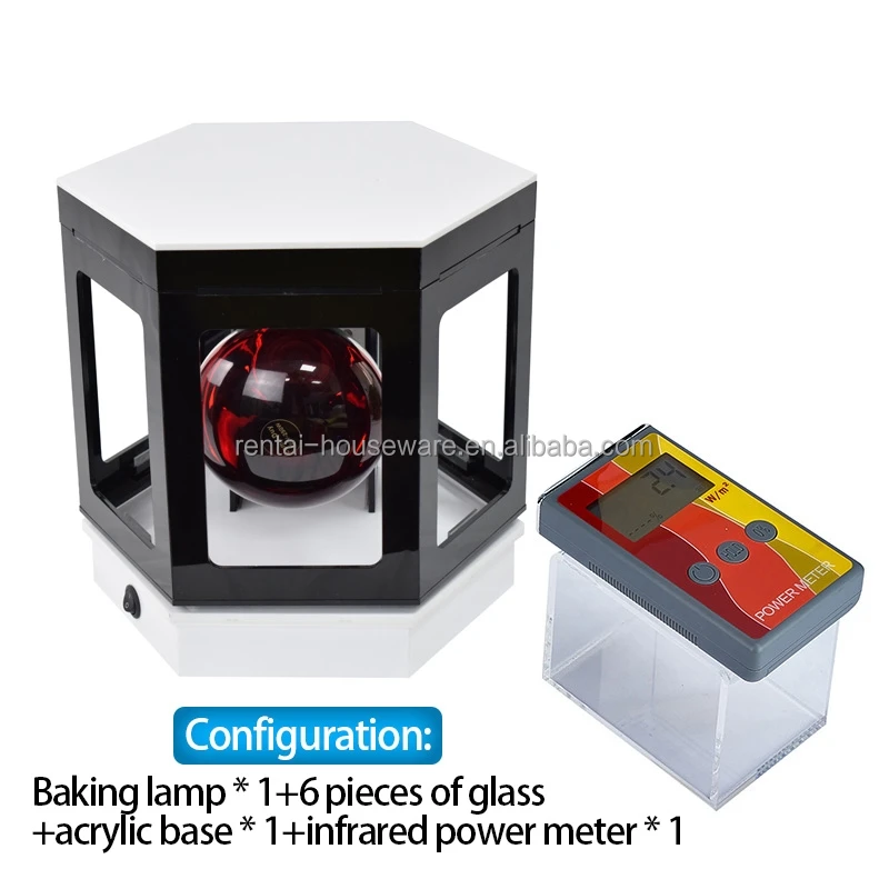 Custom Logo 6 Sides Window Tint Solar Film Testing Heat Rejection Lamp Display Machine