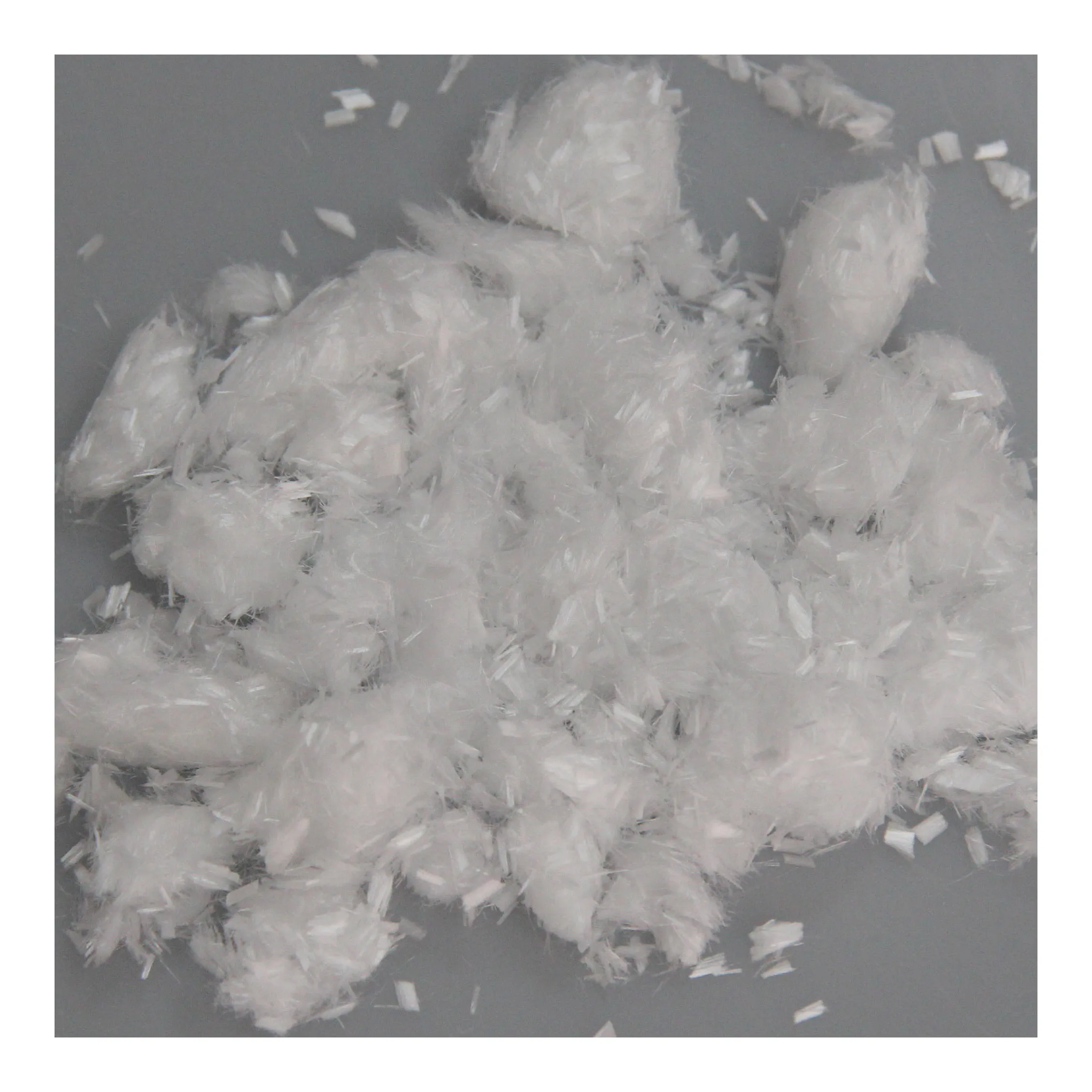 White Concrete Reinforcement Fiber Anti Cracking Synthetic Polymer Microfiber