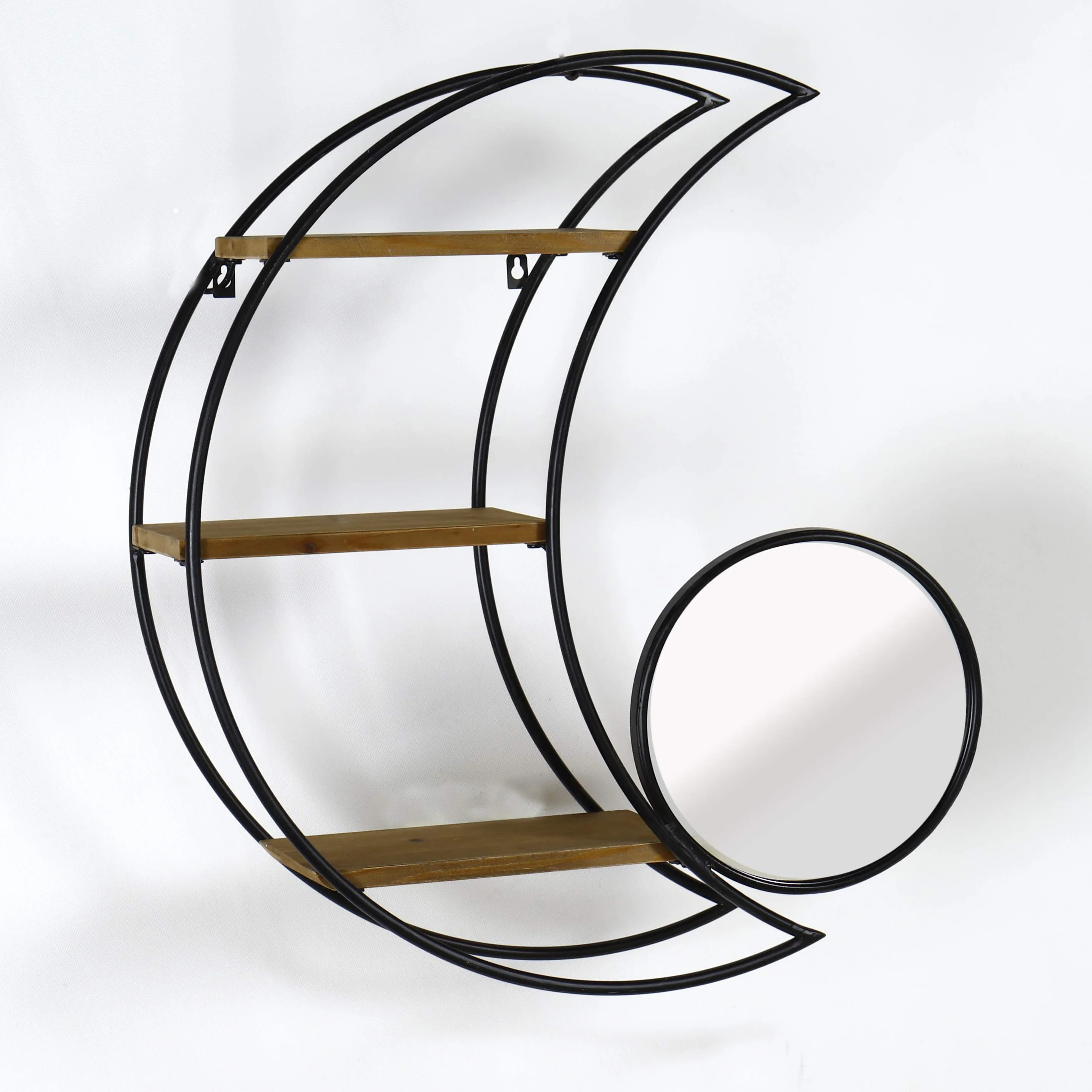 Bedroom Furniture Home Decorative Gold Metal Floating Wall Shelf