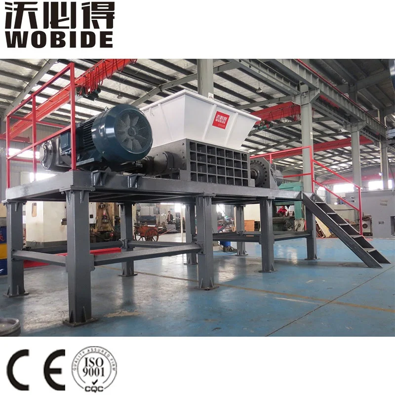 Plastic Bag Scrap Iron Dual Axis Waste Plastic PVC Pipe Waste Plastic Double Shaft Shredder