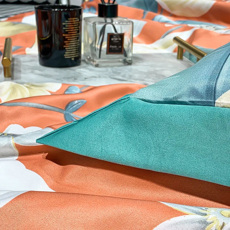 Custom 4 pcs summer quilt cool quilt summer blanket washed ice silk duvet