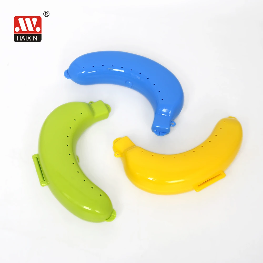 Cute Plastic Fruit Banana Protector Box Holder Case Lunch Container Storage