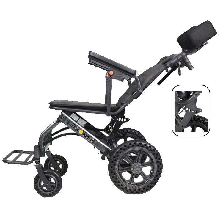Affordable Reclining Wheelchair Manual Hospital Transport Wheelchair