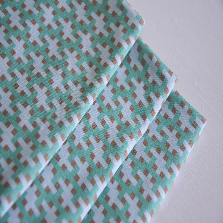 Customized Women Sleepwear Elastic Spandex Textiles Digital Rayon Print Fabric