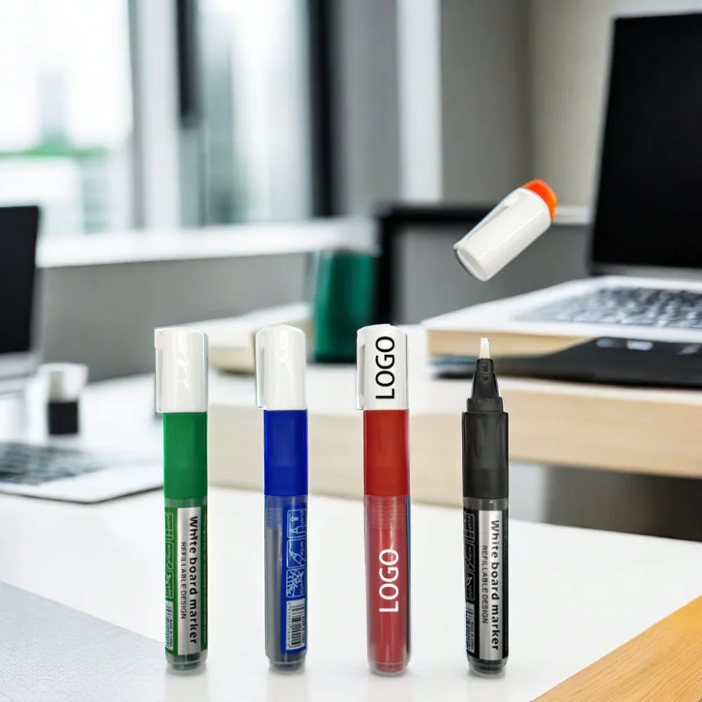 8 Color Custom Dry Erase Marker Pen Set Quick Drying Multicolor White Board Marker with Black Red Ink Manufacture Whiteboard Pen