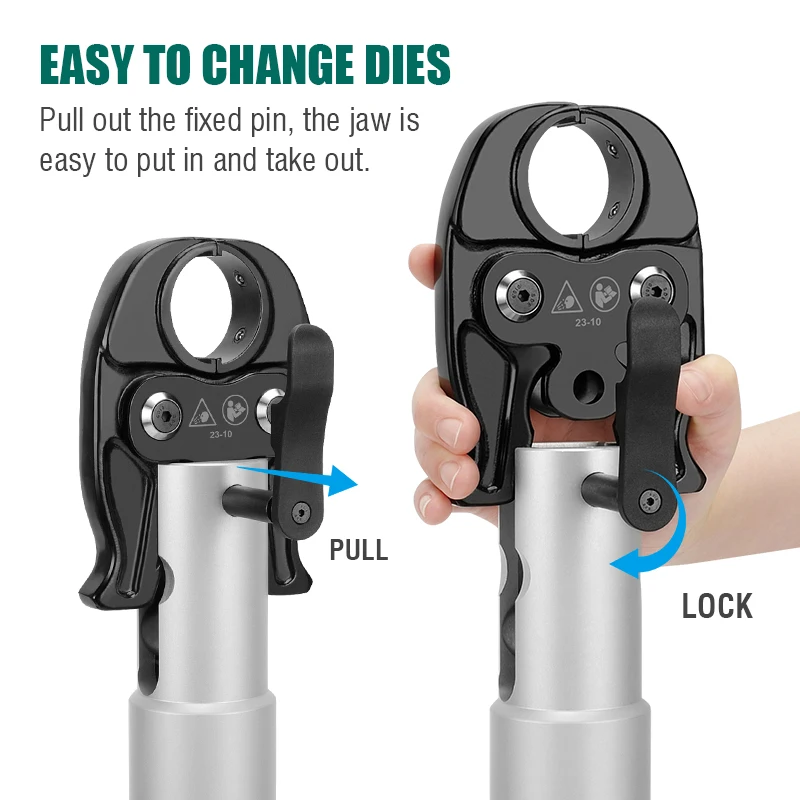 CH-1332 High Power Hydraulic Mini Battery Powered Pipe Crimping Tool Li-ion Rechargeable Tool Stainless Steel Pipe Crimper