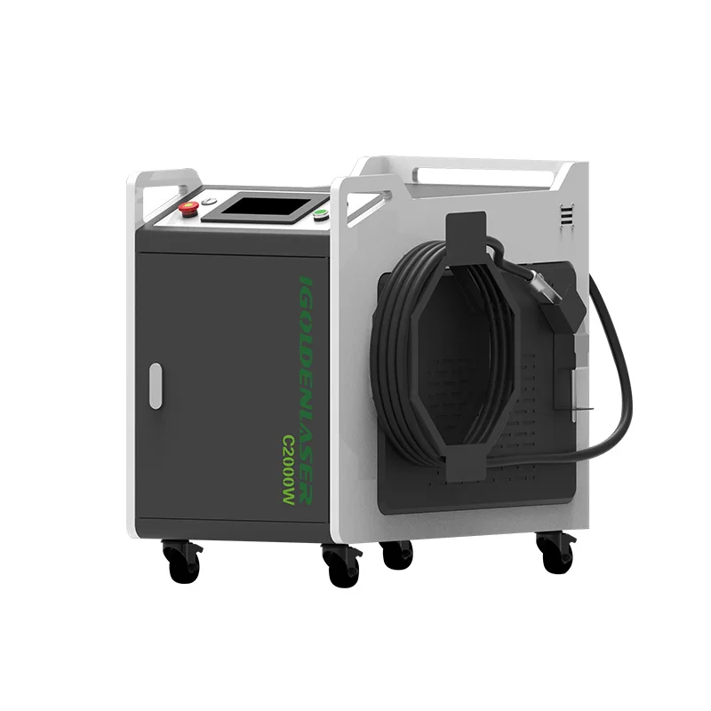 Igoldencnc 1000w 2000w Портативный Лазерный Аппарат для удаления ржавчины с металлической поверхности
