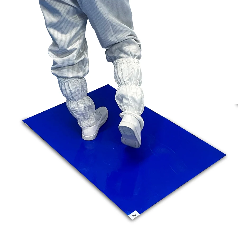 Low price disposable floor dust control sticky mats dust control cleanroom sticky mat manufacturer for basketball