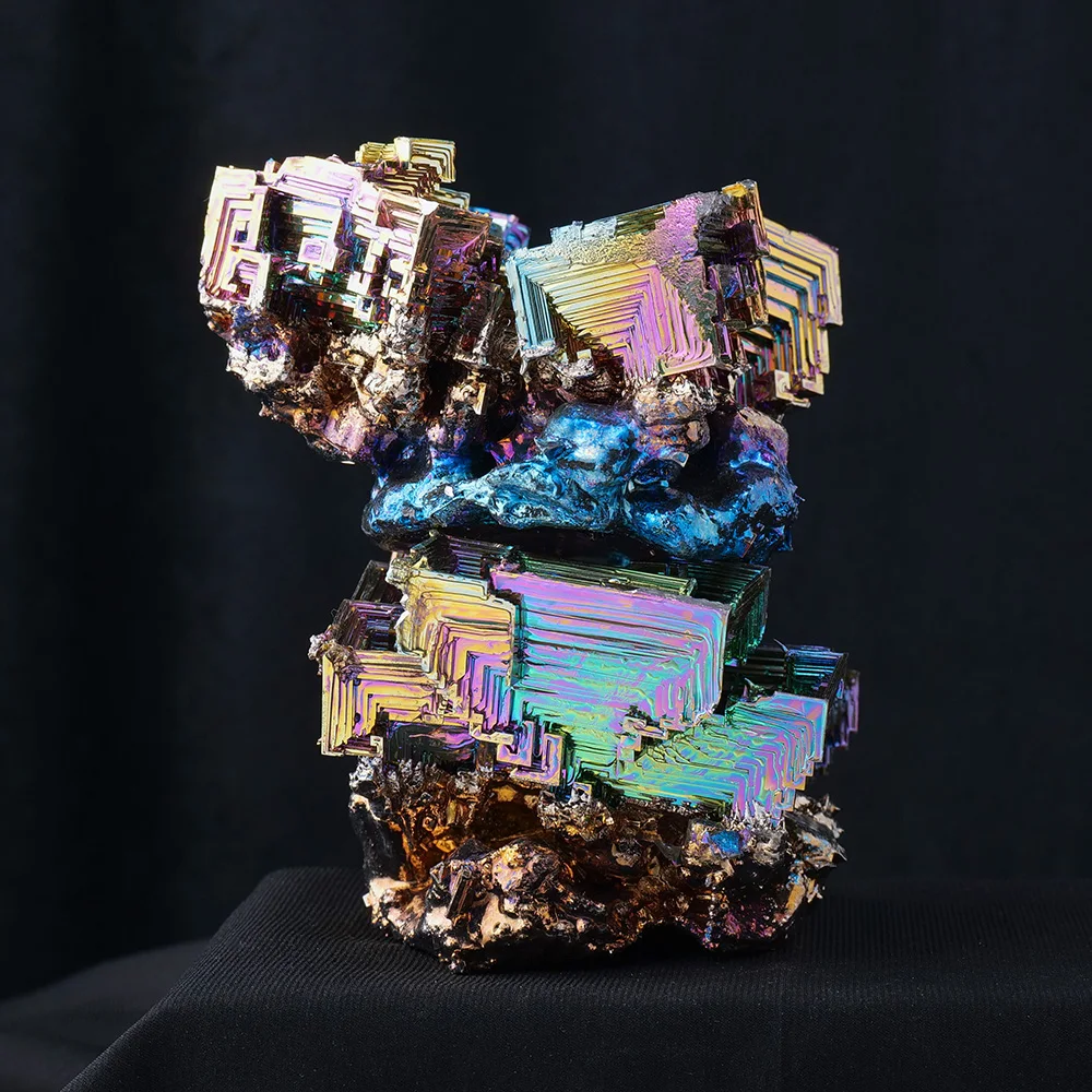 Hot selling wholesale natural crystal carving Bismuth ore tower spiritual healing home decoration