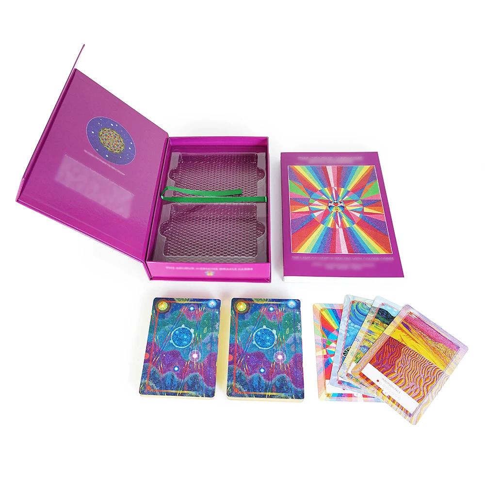 OEM Custom Plastic PVC Magnet Box Gold Plated Card Plastic Inner Tray Playing Cards Game