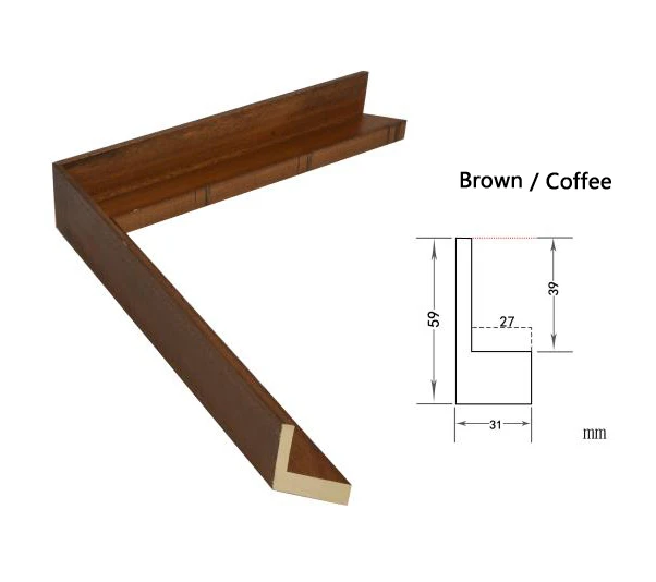 4 цвета, толщина 59 мм, деревянная, черная, белая, кофейная, твердая древесина, floater shadow box frame