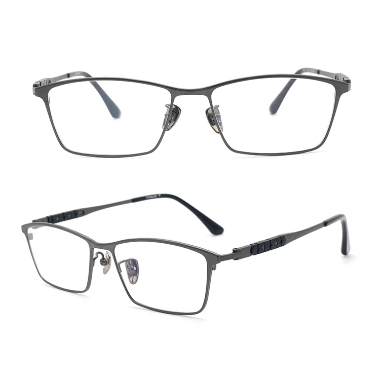 Ultralight Eyewear Pure Titanium Frame Optical Glasses Square Men Business Glasses
