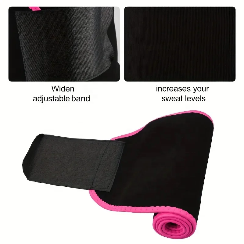 Fitness Gym Belt for Women Men Sauna Tummy Slimming Corset Sweat Waist Trainer Adjustable Body Shaper Reducing Shaping Girdles