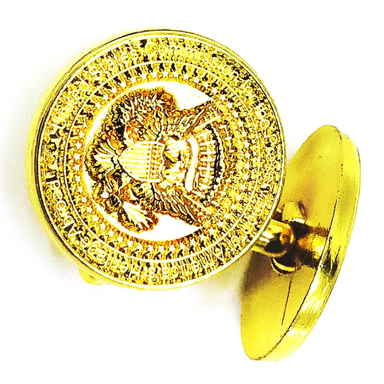 Лидер продаж, персонализированная новинка, серебро 925 пробы, Золотая накладка на пуговицы, запонки для часов, запонки для мужчин