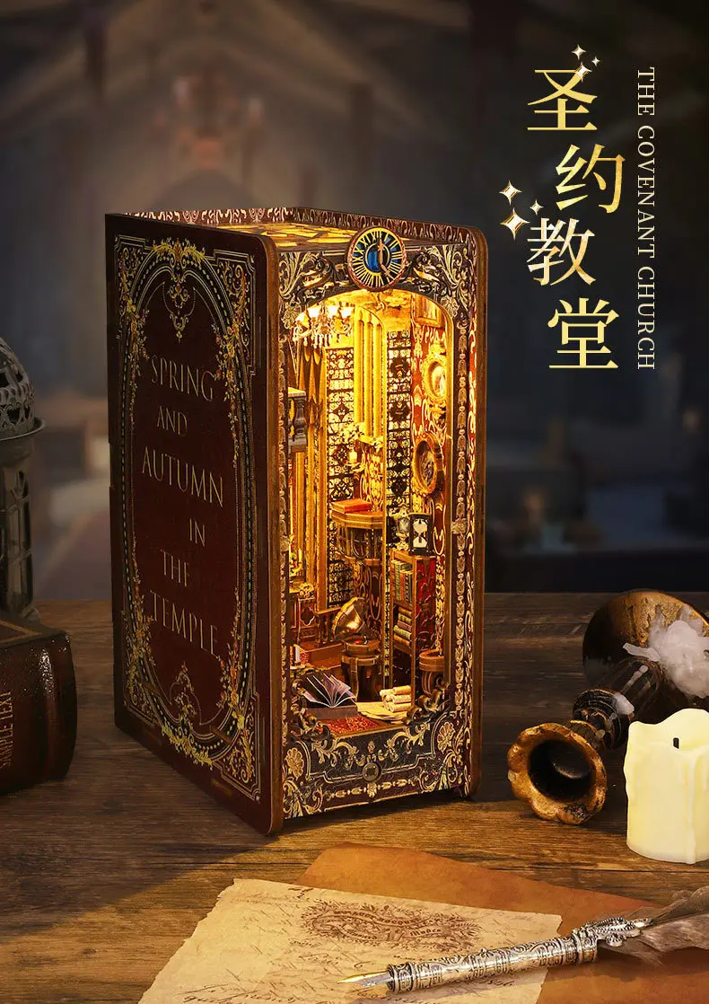 Книжная полка «сделай сам» набор для вечного книжного магазина миниатюрный домик кукол деревянный игрушечный детей и