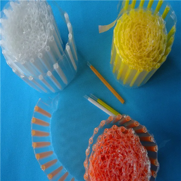 China Wholesale  Telescopic Straws Disposable Biodegradable Drinking Milk Straws Yogurt Straw