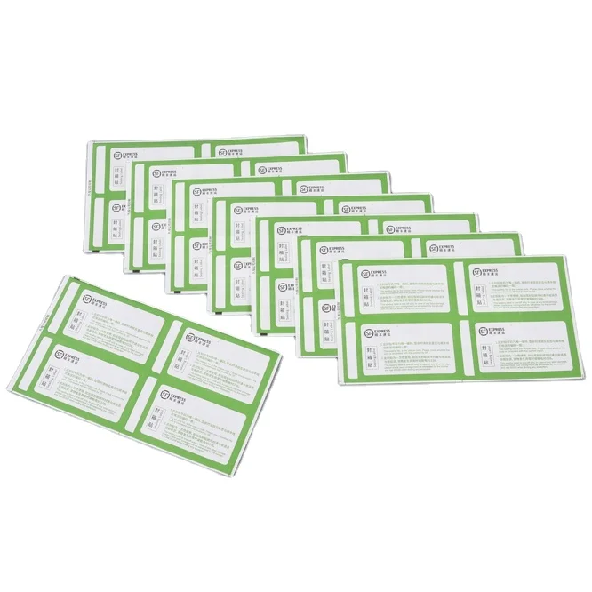 Manufacturer 57 x 40 MM Custom For Price Tags Logo Printed Adhesive Sticker Label