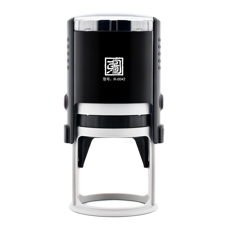 2023 Top Seller office use High Quality Roun 42mm Auto DIY Blank Self Inking laser rubber Stamp.