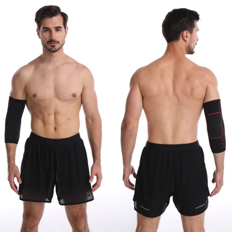 WOSWEIR Adjustable Elbow Guard Honeycomb Sports Protective Gear Adults Arm Warm Running Basketball Tennis Warm Arm Joint Cover