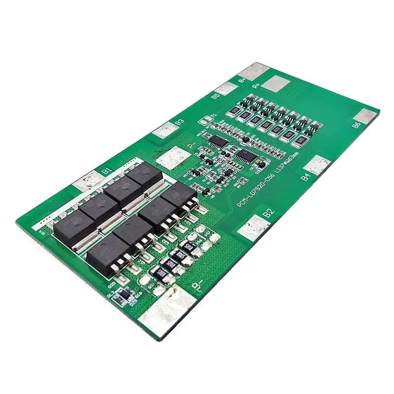 7s 24V 20a BMS Electron Circuit Board for 25.2V 25.9V Lithium ion Batteries 21V 22.4V Electric Scooter LiFePO4 Battery Packs
