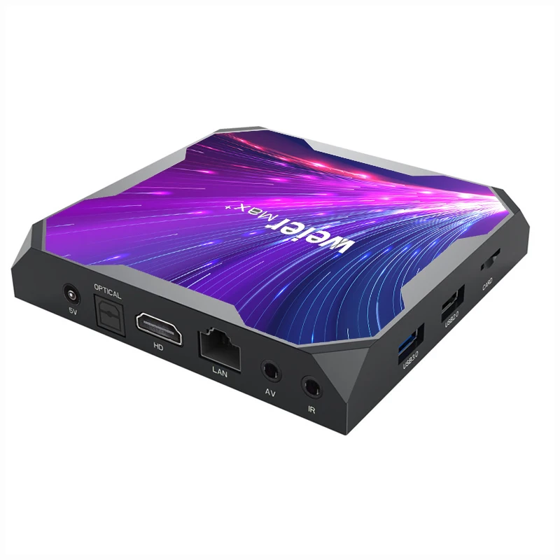 ТВ-приставка weier X96 max Amlogic S905X3, android 9,0, 4k hd, 4 + 32 ГБ