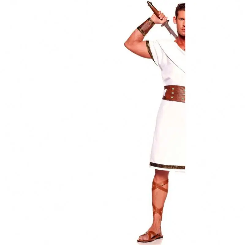 Ancient Greece Roman Warrior Couples Costume Adult Party Toga Costume