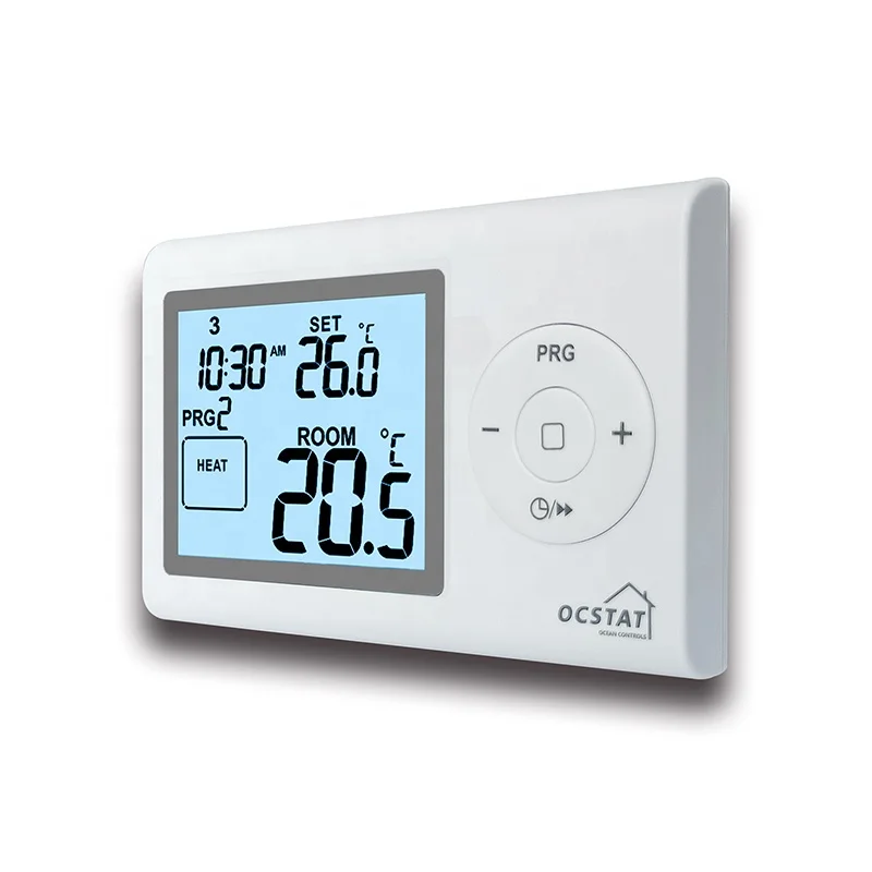 
Wall Mounting Weekly Programmable Wireless Thermostat For Heating 