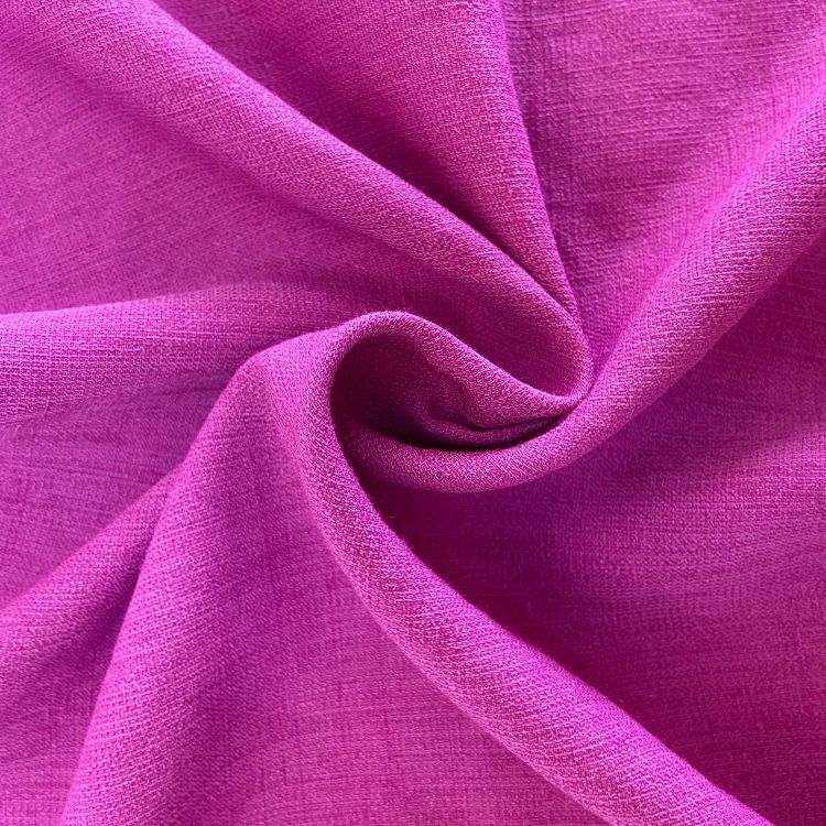 50D*40S plain dye doris 117gsm TR slub polyester rayon fabric