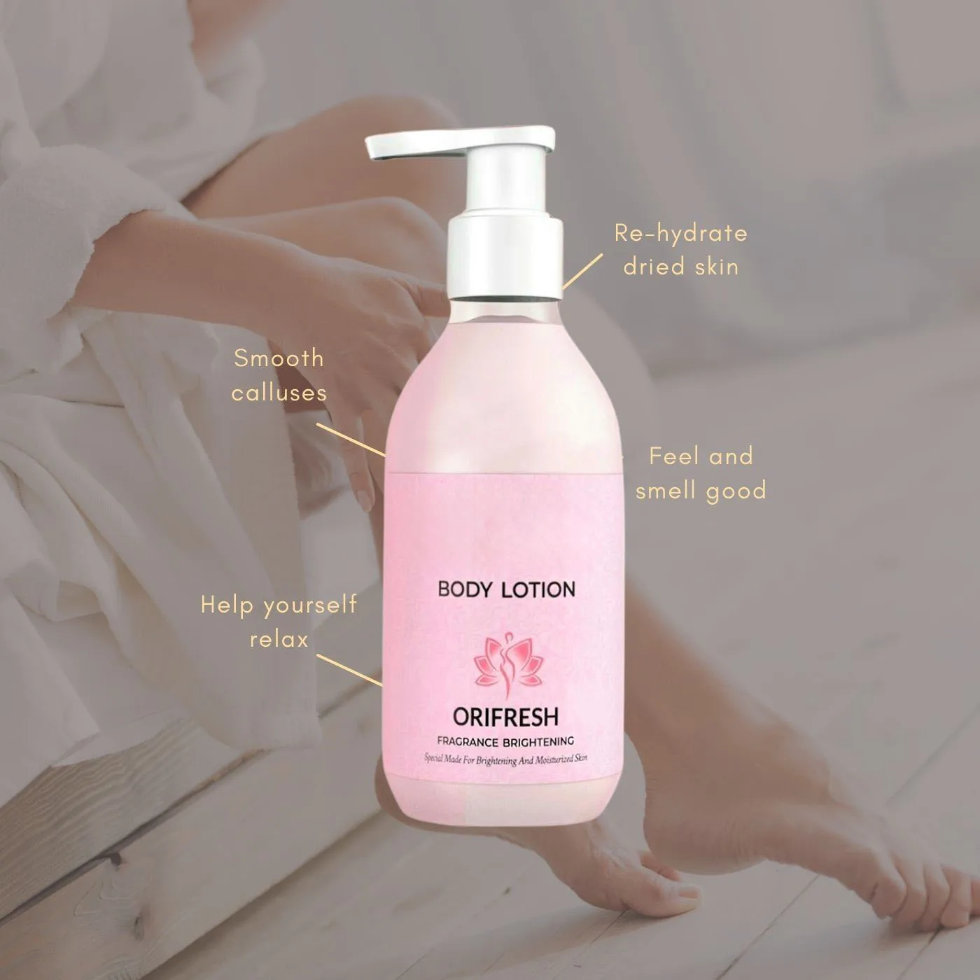 Wholesale Fragrant Whitening Body Lotion Lightening Moisturizing Body Lotion Ph Balance Regulator Reduce Skin Acne