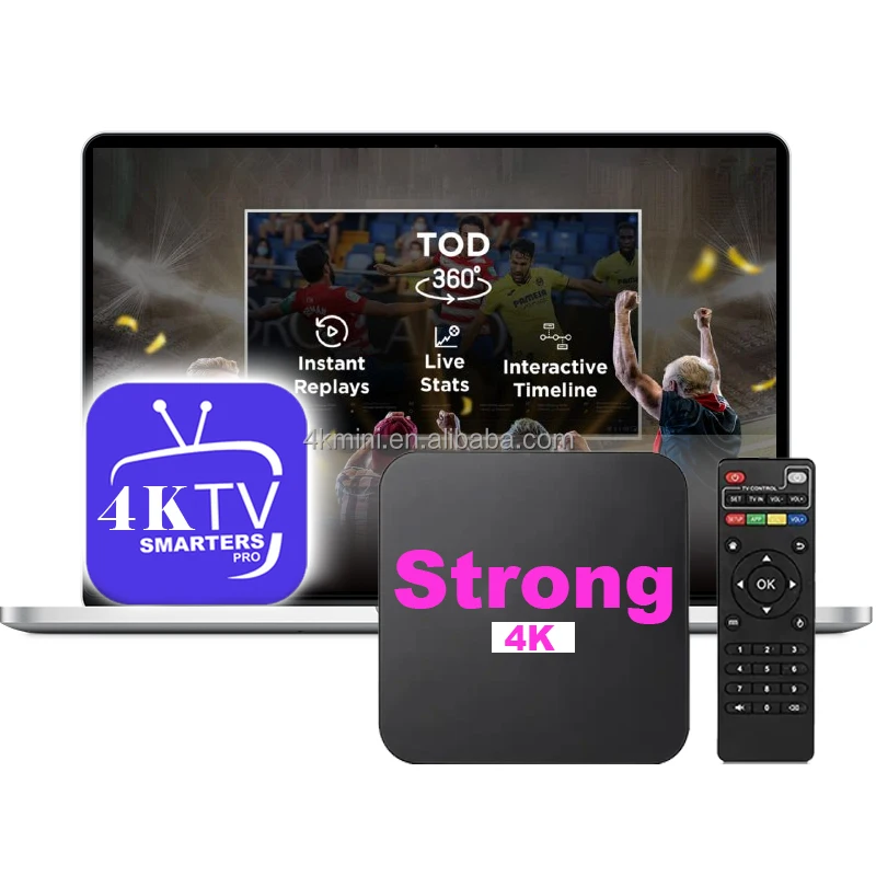 2024 Best Trex Strong 4K Livego  IPTV 12M Android Tv Box Provider Hot Sell Reseller Panel with Set Top Box