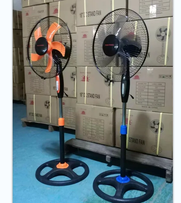 2022emergency Solar Rechargeable Fan 16 Inch With Led Light Copper Motor Ac/dc 16 Inch Ac Adapter Electric Table Fan