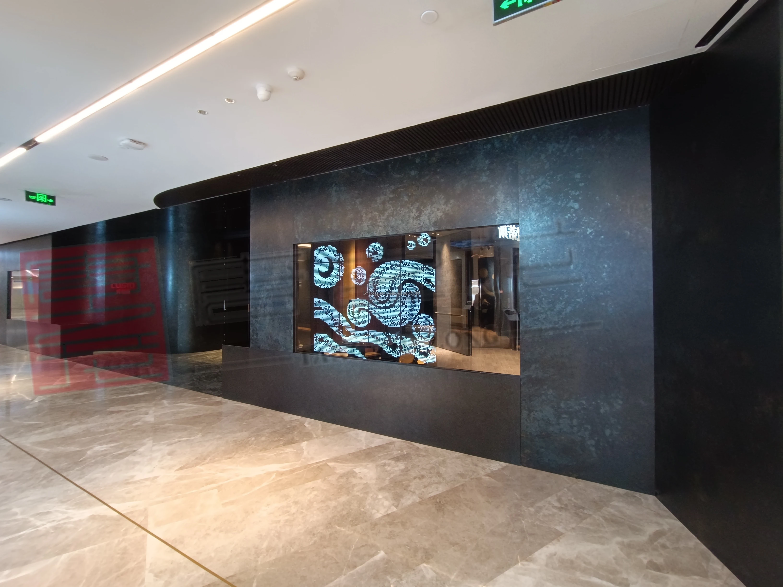 Decorative Board KTV Ceiling Hotel Clubhouse Background Wall TZL Stainless Steel Retro Background Wall