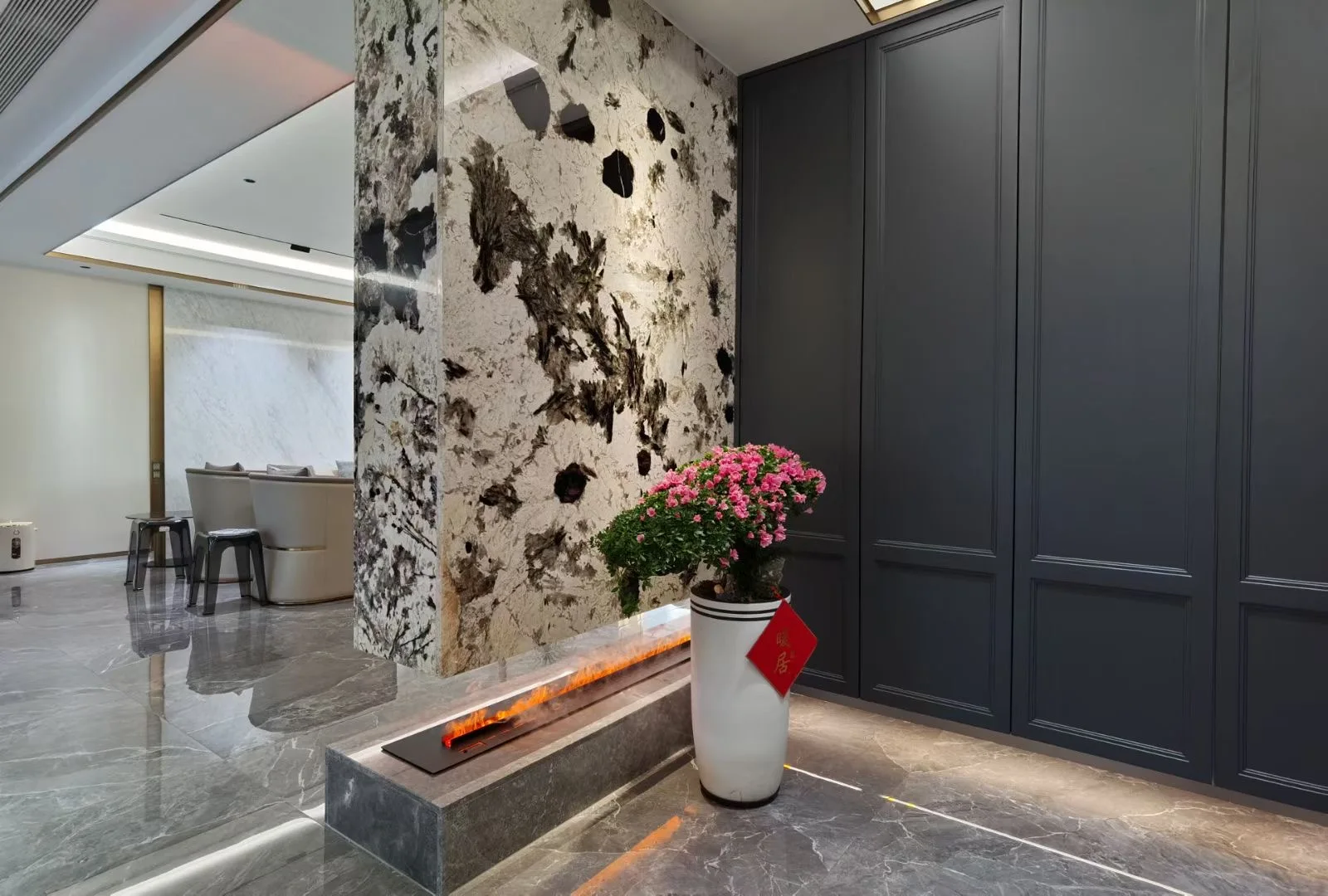 ML19088 Cassette 1081MM RGB 3D Vapor Steam Fireplace Water Vapour Fireplace Water Fireplace Multi Flame Colors