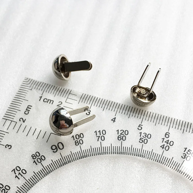 Belt Accessories Metal Mushroom Half Round Shapes Belt Rivet Claw Studs Nail for Leather Garment Wallet