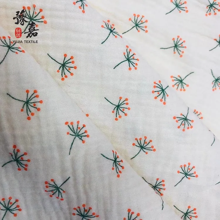 Customized cotton baby printed muslin baby plain mercerized cotton fabric for children plain printed