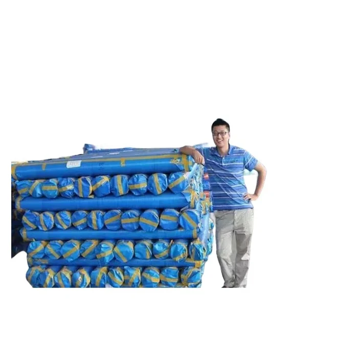 blue white canvas roll