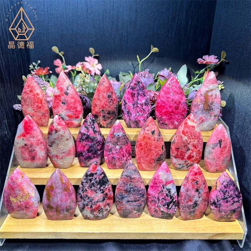 Kindfull New Arrived  Natural Crystal Stone  Rhodonite Ornament  For Home Ornament