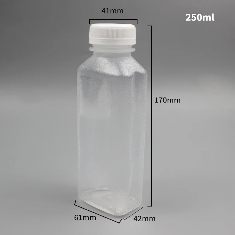 Manufacturer Food Storage PP Bottles Plastic Clear Hot Fill Bottle Sauce Honey Milk Kitchen Durable Food Container With Caps