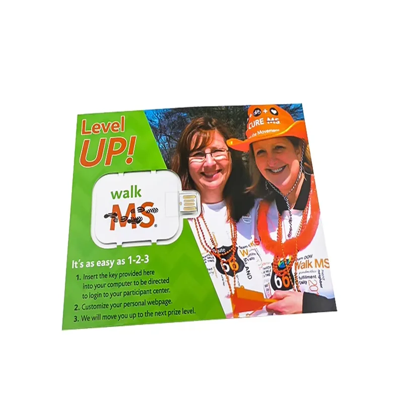 Promotion Gift Supply USB Flash Drive Webkey Full Colors Printed 8GB 16GB 32GB Flyer Clip-on Paper Card Various usb memory