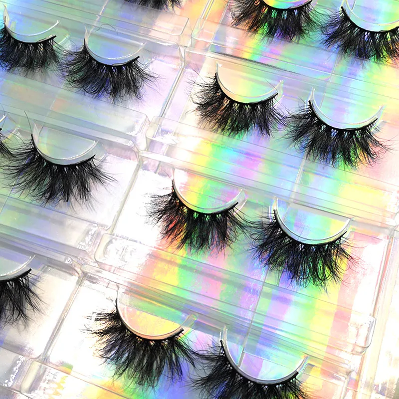 New Styles 3D Mink False Eyelashes Custom Lashes hebei mink lashes 3d wholesale vendor 25mm lshes eyelashes mink lashbeauty