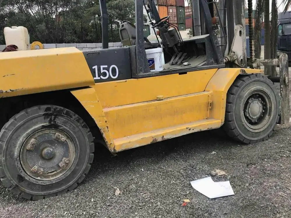  Высокое Качество использованных 15 тонный вилочный погрузчик FD150 дизельный б/у для